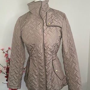 COLE HAAN FUNNEL COLLAR QUILTED JACKET